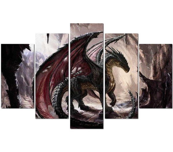 Tableau Dragon Cadre Fantastique