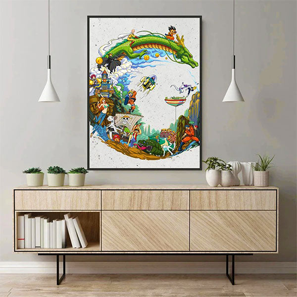 Tableau Dragon Manga