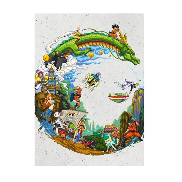 Tableau Dragon Manga