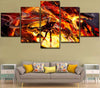 tableau peinture dragon de feu