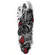 Tatouage éphémère dragon asiatique