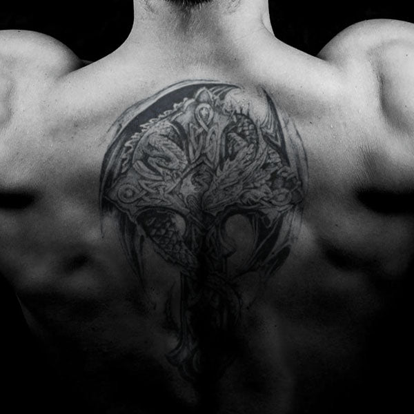 Tatouage éphémère dragon celtique