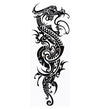 Tatouage éphémère dragon tribal
