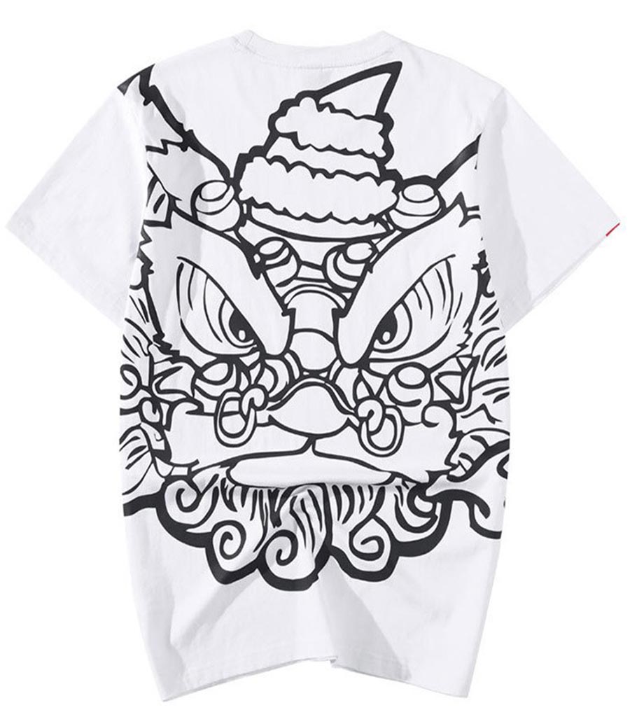 Tee Shirt Dragon Lion Imprimé