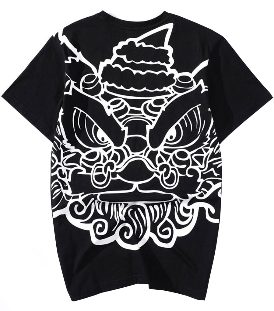 Tee Shirt Dragon Lion Imprimé