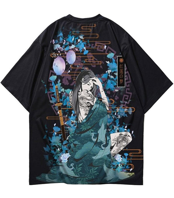 Tee Shirt Femme Dragon Asiatique