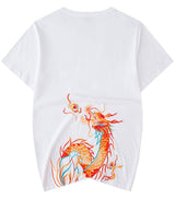 Tee Shirts Dragon Chinois Flame