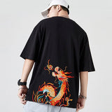 Tee Shirts Dragon Chinois Flame
