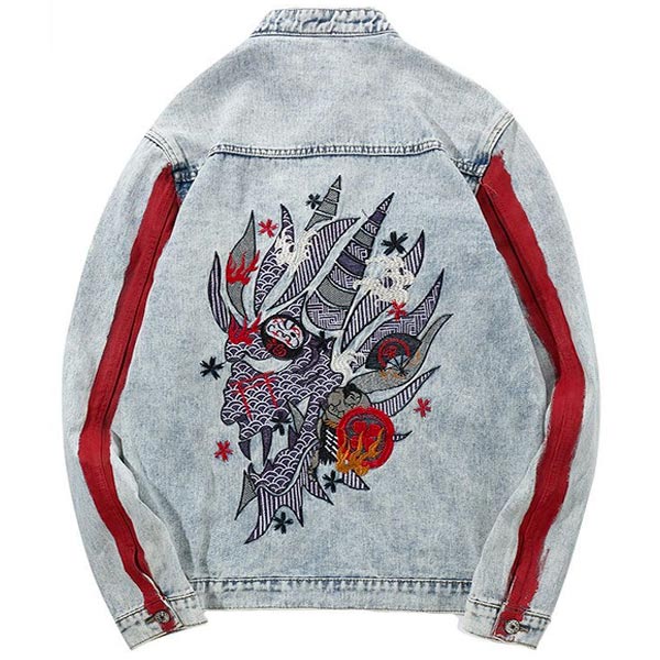 Veste dragon denim