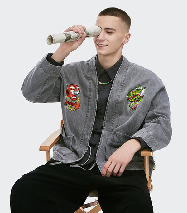 Veste Dragon En Jean