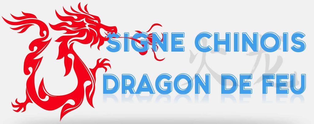 Signe chinois dragon de feu