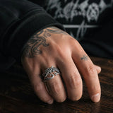 Bague dragon argent sterling 925 symbole de puissance intérieure