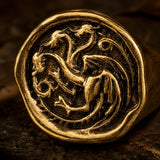 anneau dragon fantasy style maison draconique