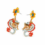 Boucle d'Oreilles en Forme de Dragon