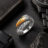 bague draconique argent massif style vintage