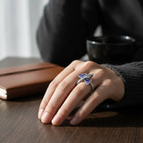 Bague Dragon Femme 925 style mythologique ajustable