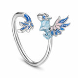 Bague Dragon Argent Femme