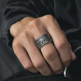 bague dragon homme argent 925 large anneau