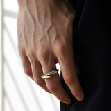 bague dragon ouverte motifs écailles premium