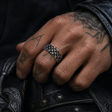 Bague Écaille de Dragon acier inoxydable