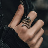 Bague en Forme de Dragon argent 925