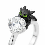 bague petit dragon fantasy argent 925
