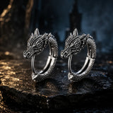 bijou dragon homme métal effet antique