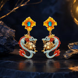 bijou fantasy dragon fleur turquoise