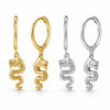 Boucle d'Oreilles Dragon Pendante