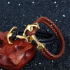 Bracelet Cuir Ancre