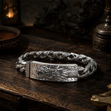 bracelet mystique argent dragon finition vintage