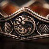 chevalière fantasy inspirée maison des dragons