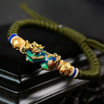 Bracelet Avec Dragon Vert