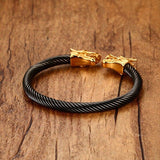 Bracelet Double Dragon Homme 