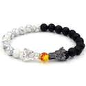 Bracelet Dragon En Cuir Et Acier Pour Hommes - Style Punk, Motif Griffe, Circonférence 20 Cm (7,87"), 29 G - 6