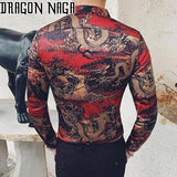 Chemise Avec Dragon Homme