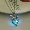 Collier Lumineux Femme Bleu 