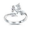 Bague Argent Femme Ajustable