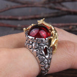 Bague dragon chateau