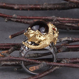 Bague dragon chateau