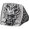 Bague dragon chevalière vintage