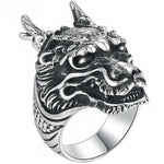 Bague dragon eau