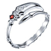 Bague dragon lame ardente