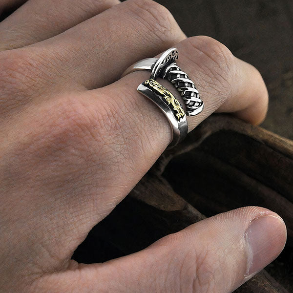 Bague Dragon Samouraï