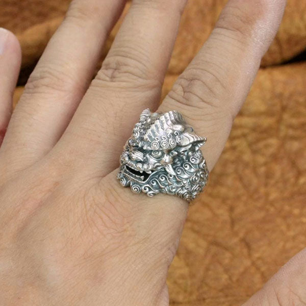 Bague dragon tigre