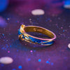 Bague Dragon Oeil Bleu Azur (Argent)