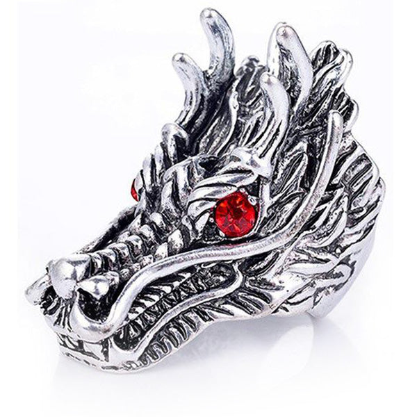 Bague T te de Dragon Dragon Naga