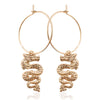 Boucles d'oreilles dragon pendantes
