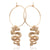 Boucles d'oreilles dragon pendantes