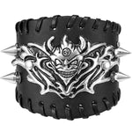 Bracelet Dragon<br> Cuir Punk